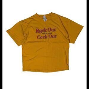 Yellow vintage 90s rock out